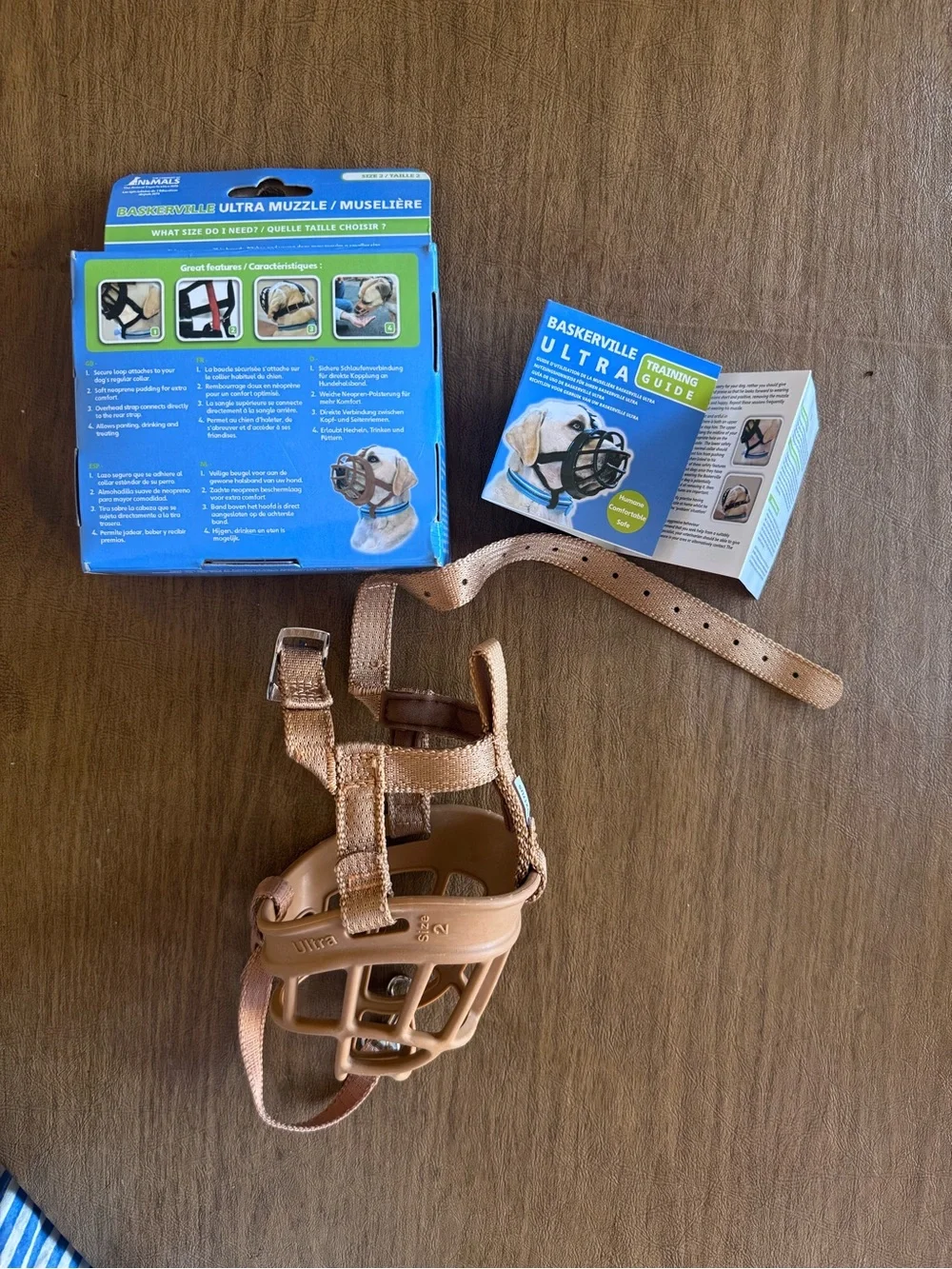 Baskerville Ultra Dog Muzzle in Tan